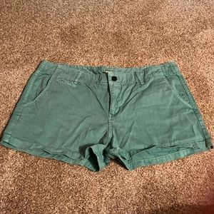Teal cargo shorts